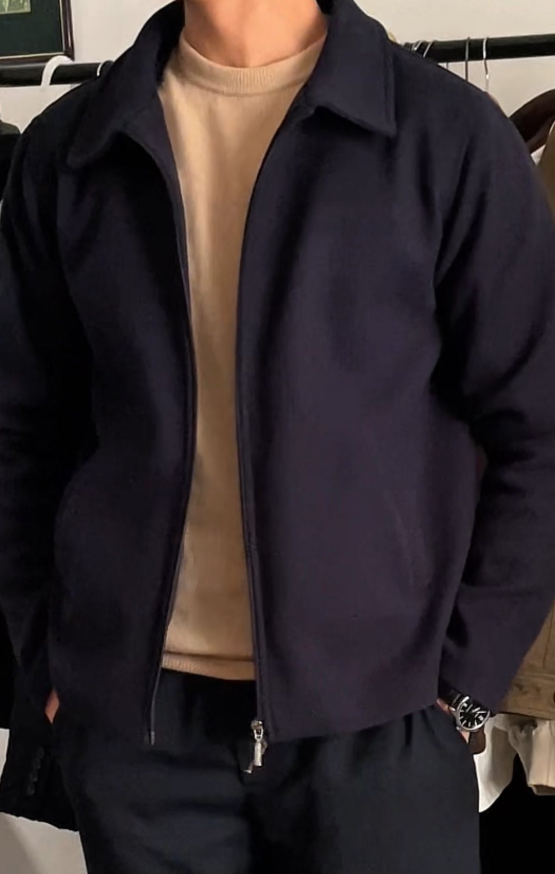 Navy blue Classic Jacket