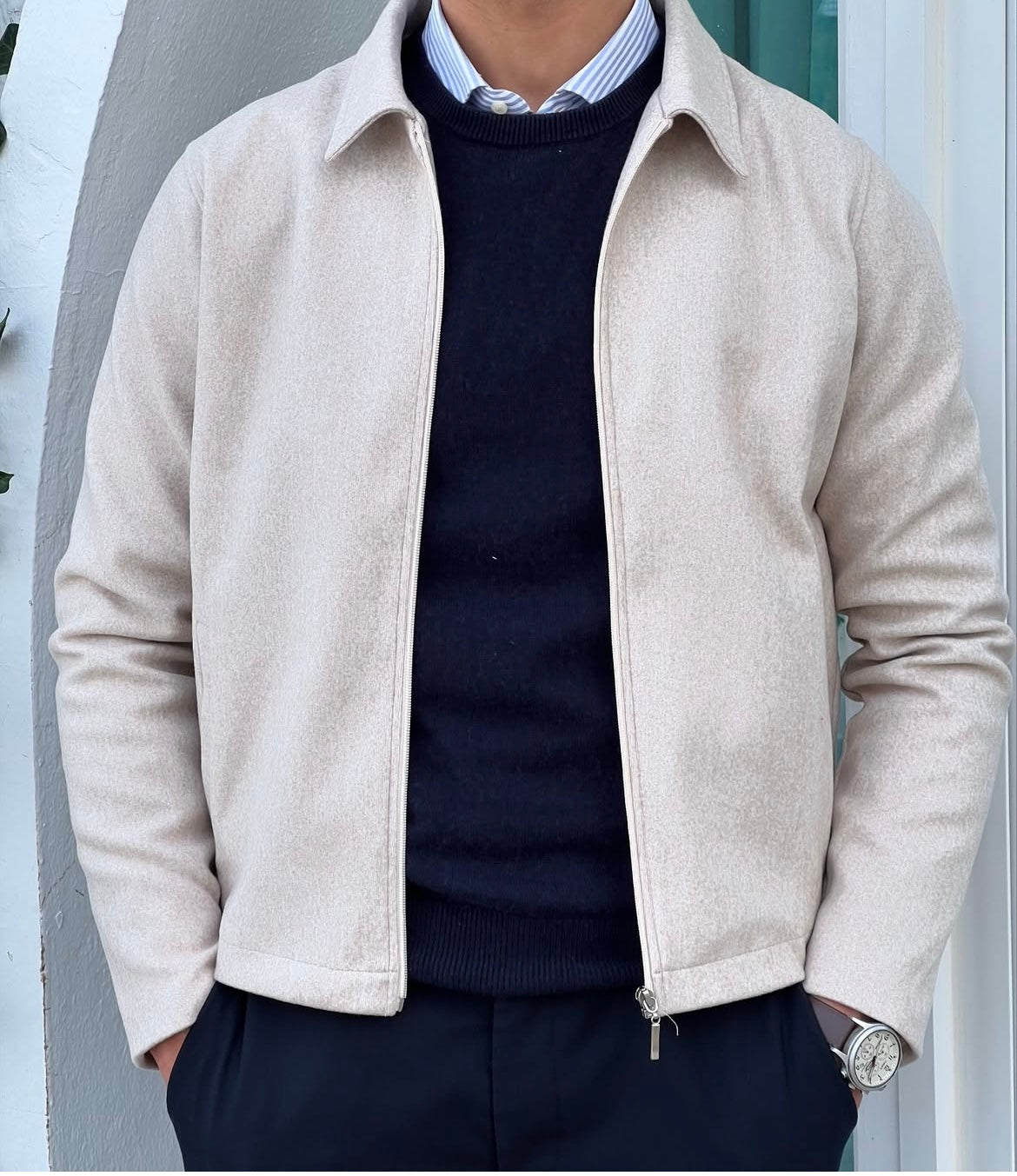 Beige Classic Jacket