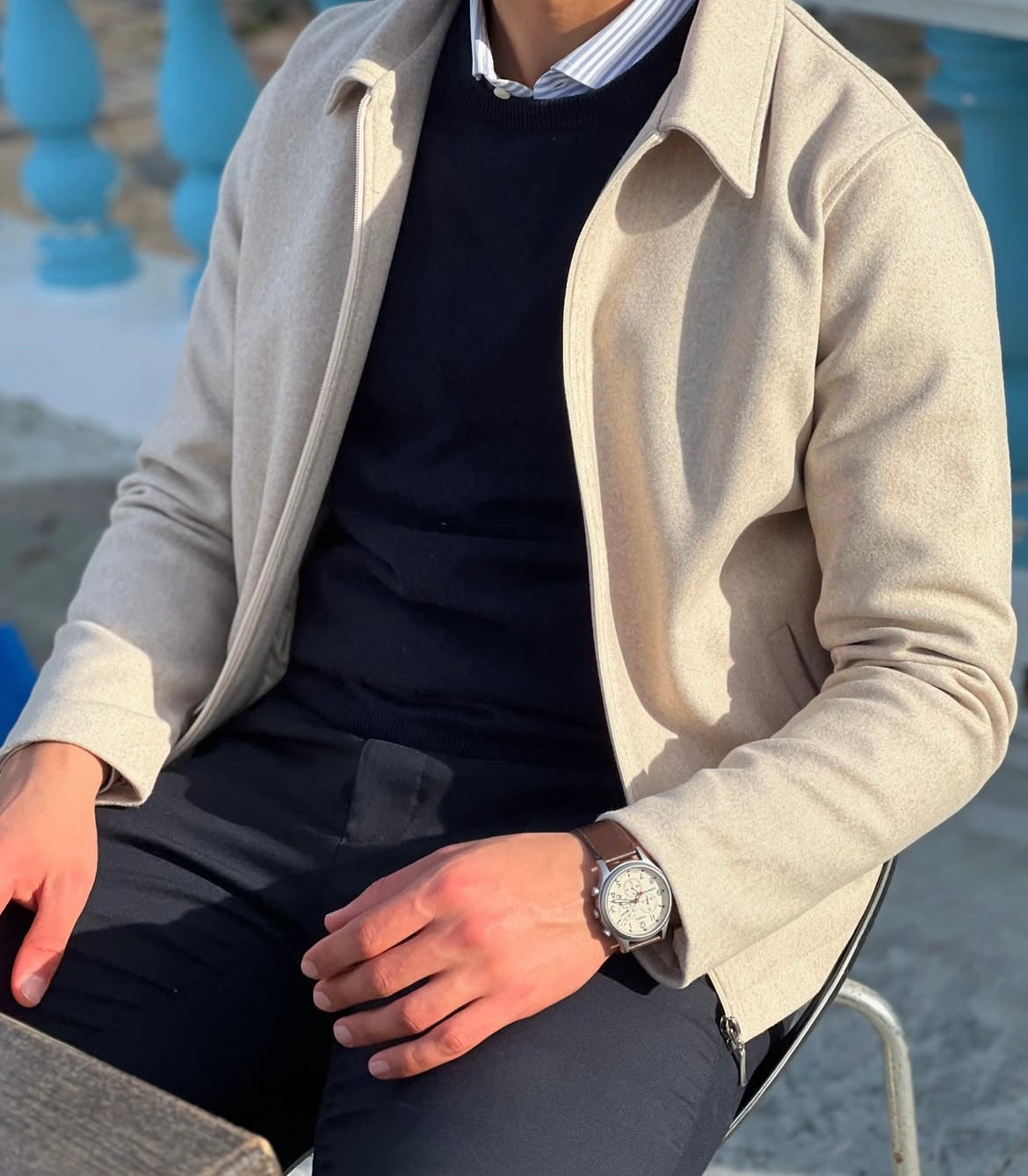 Beige Classic Jacket